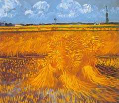 Wheat Field With Sheaves by Van Gogh